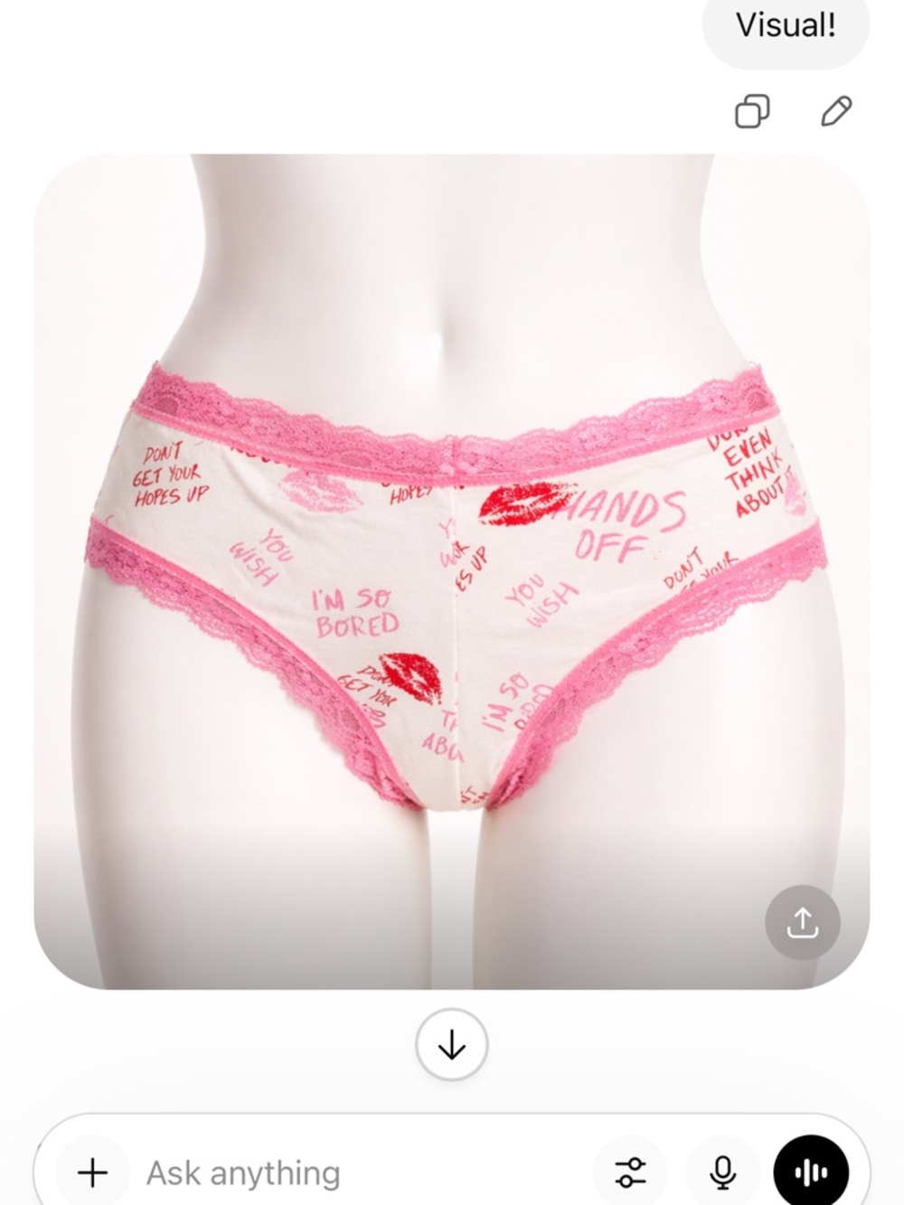 SUPER RARE VINTAGE Victorias Secret PINK NEW Panties XS  NWT Love notes PriceFir